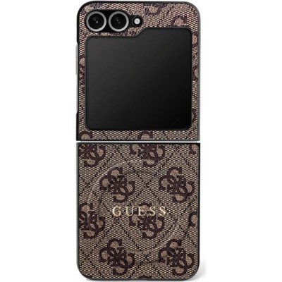 Guess 4G Colored Ring Magsafe Back Cover Brown (Galaxy Z Flip 7)